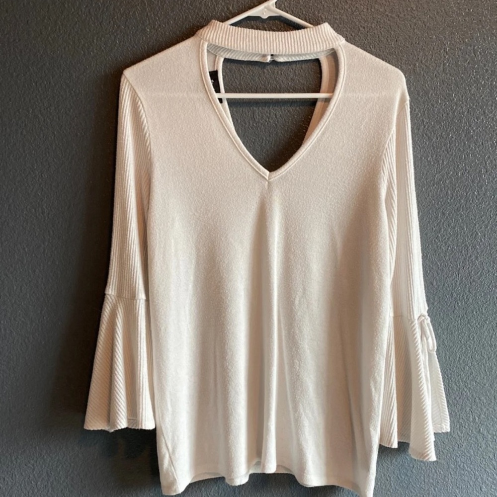 Flirty Bell Sleeve Blouse